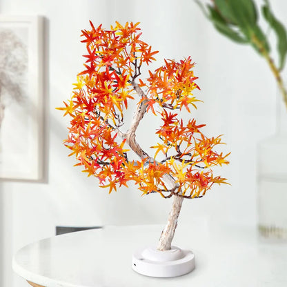 Artificial Bonsai Tree Lights Table Decor